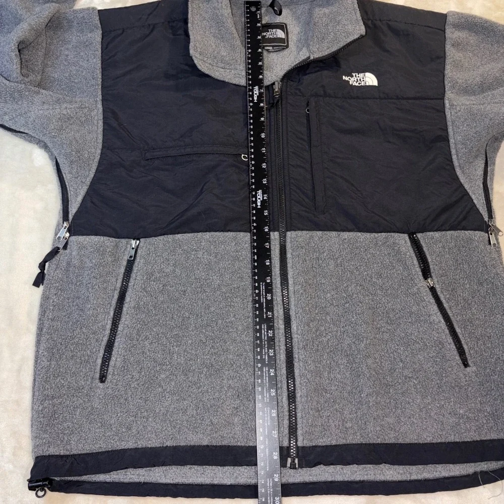 The North Face Denali Fleece Jacket Mens XL Gray Black Full Zip Denali 1